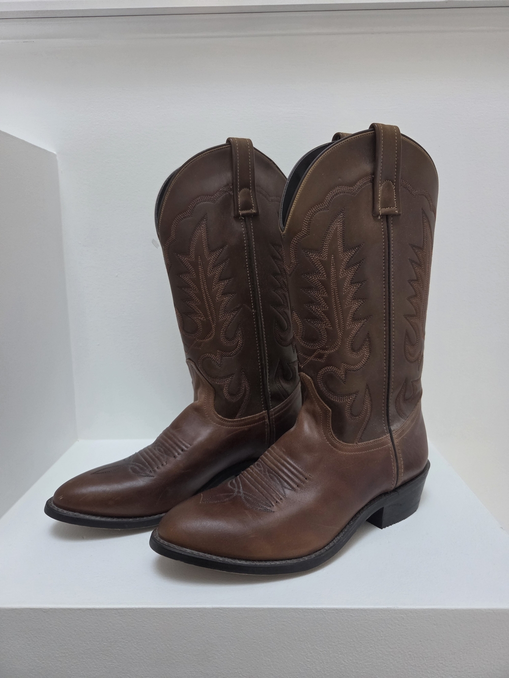 Lammle's Women's Brown Leather Western Boots